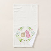 Cute Childs Wreath Bunny Towel Set Bad Handdoek (Handdoek)