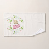 Cute Childs Wreath Bunny Towel Set Bad Handdoek (Handdoek)