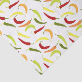 Cute Chili peppers betegeld Mexicaans patroon Tissuepapier (Detail)