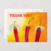 Cute Chili Peppers Hola Amigo Funny  Briefkaart (Voorkant / Achterkant)