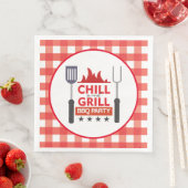 Cute chill en grill party bbq servet (Insitu)