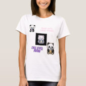 Cute Chill Panda With Boba T-shirt (Voorkant)
