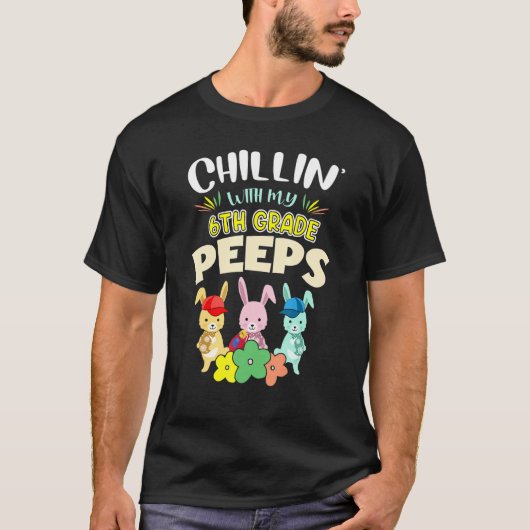 Cute Chillinu2019 met mijn 6e gediplomeerde Bunnie T-shirt (Voorkant)