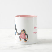 Cute chimp mok voor een geweldige tantie (Midden)