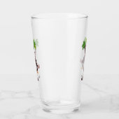 Cute chimpansee in oerwoud hangende cartoon glas (Rechts)