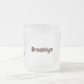 Cute chimpansee in oerwoud hangende cartoon matglas koffiemok (Center)