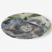 CUTE CHIMPANZEE PAPIEREN BORDJE (Gekanteld)