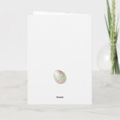 Cute Chinchilla in een mandenrooster Feestdagen Kaart (Achterkant)