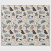 Cute Chinchilla Scatter Cute Animals Cadeaupapier (Vlak)