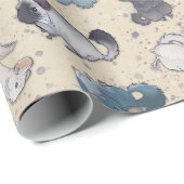 Cute Chinchilla Scatter Cute Animals Cadeaupapier (Rol Hoek)