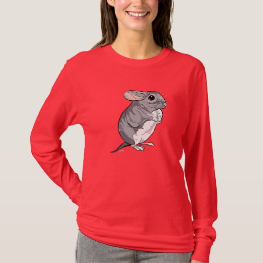 Cute Chinchilla T-shirt (Voorkant)