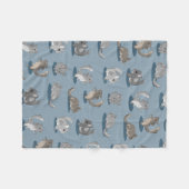 Cute chinchillas fleece deken (Voorkant (Horizontaal))