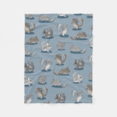Cute chinchillas fleece deken (Voorkant)