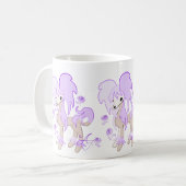 Cute Chinese Crested Lavender Koffiemok (Voorkant links)