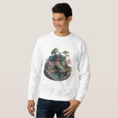 Cute Chinese Fantasy 3D Landscape Basic Sweatshirt (Voorkant volledig)