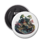 Cute Chinese Fantasy 3D Landscape Bottle Opener (Voorkant)