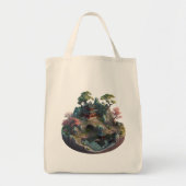 Cute Chinese Fantasy 3D Landscape Grocery Bag Tote Bag (Voorkant)