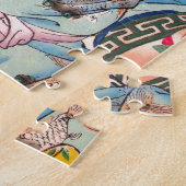 Cute Chinese Laughing Good Luck Buddha op red Legpuzzel (Zijkant)