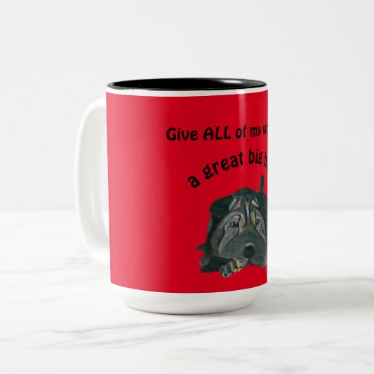 Cute Chinese Shar Pei Mok (Voorkant links)