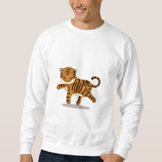 Cute Chinese Zodiac Tiger Trui (Voorkant)