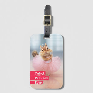 Cute Chipmunk Ballerina in tutu bij Dance Studio Bagagelabel