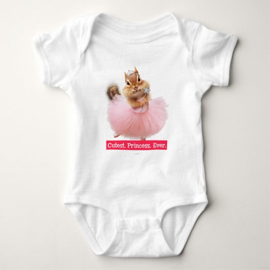 Cute Chipmunk Ballerina in tutu bij Dance Studio Romper (Voorkant)