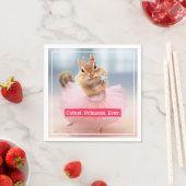 Cute Chipmunk Ballerina in tutu bij Dance Studio Servet (Insitu)