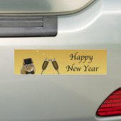 Cute Chipmunk Happy Nieuwjaar Bumpersticker (Op auto)