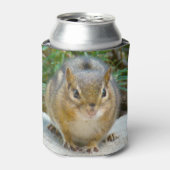 Cute Chipmunk heeft zijn oog op jou Blikjeskoeler (Blikje Voorkant)