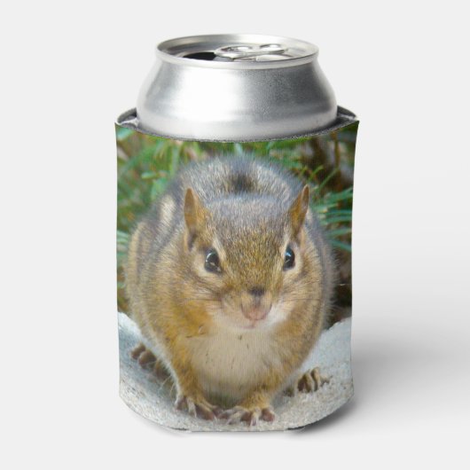 Cute Chipmunk heeft zijn oog op jou Blikjeskoeler (Blikje Voorkant)