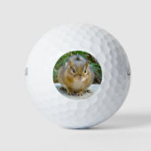 Cute Chipmunk heeft zijn oog op jou Golfballen (Voorkant)
