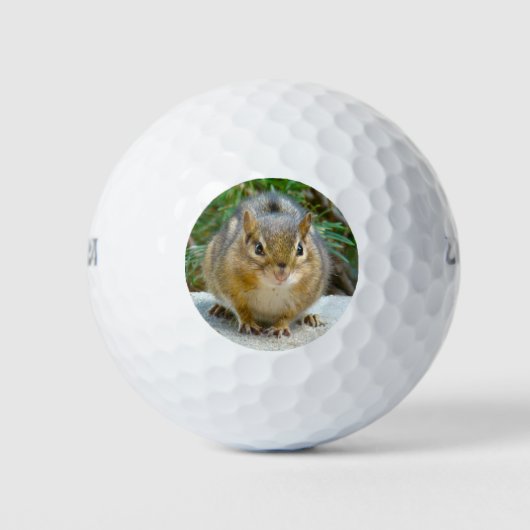 Cute Chipmunk heeft zijn oog op jou Golfballen (Voorkant)