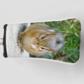 Cute Chipmunk heeft zijn oog op jou Golfheadcover (Voorkant)