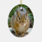 Cute Chipmunk heeft zijn oog op jou Keramisch Ornament (Rechts)