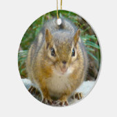 Cute Chipmunk heeft zijn oog op jou Keramisch Ornament (Links)