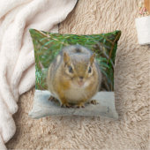 Cute Chipmunk heeft zijn oog op jou Kussen (Deken)