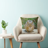 Cute Chipmunk heeft zijn oog op jou Kussen (Stoel)