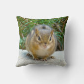 Cute Chipmunk heeft zijn oog op jou Kussen (Achterkant)