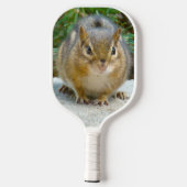 Cute Chipmunk heeft zijn oog op jou Pickleball Paddle (Achterkant)