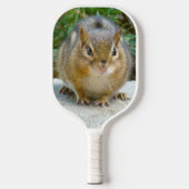 Cute Chipmunk heeft zijn oog op jou Pickleball Paddle (Voorkant)