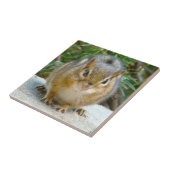 Cute Chipmunk heeft zijn oog op jou Tegeltje (Zijkant)