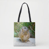 Cute Chipmunk heeft zijn oog op jou Tote Bag (Voorkant)