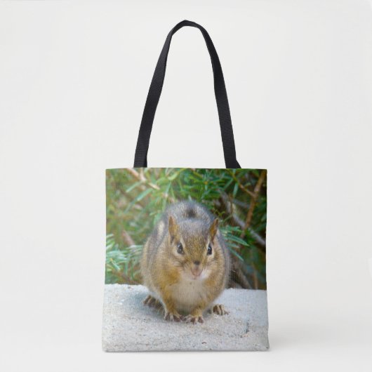 Cute Chipmunk heeft zijn oog op jou Tote Bag (Voorkant)
