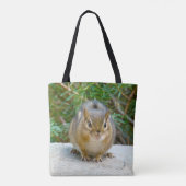 Cute Chipmunk heeft zijn oog op jou Tote Bag (Achterkant)