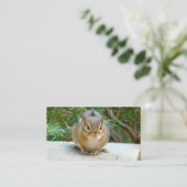 Cute Chipmunk heeft zijn oog op jou Visitekaartje (Staand voorkant)