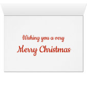 Cute Chipmunk Kerstmis (Binenzijde Horizontaal (Onderkant))