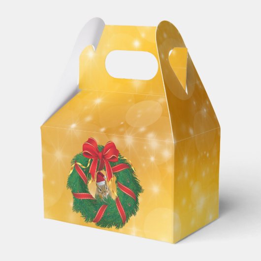 Cute Chipmunk Kerstmis Bedankdoosjes (Achterkant)