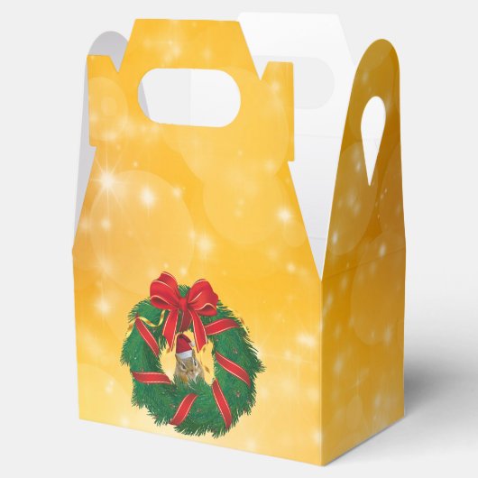 Cute Chipmunk Kerstmis Bedankdoosjes (Geopend)