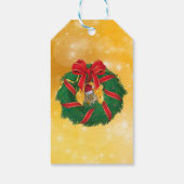 Cute Chipmunk Kerstmis Cadeaulabel (Achterkant)