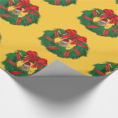 Cute Chipmunk Kerstmis Cadeaupapier (Hoek)